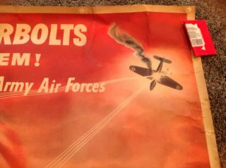 RARE WW2 Government Issued P 47 Thunderbolt US Army Air Corps Poster 6