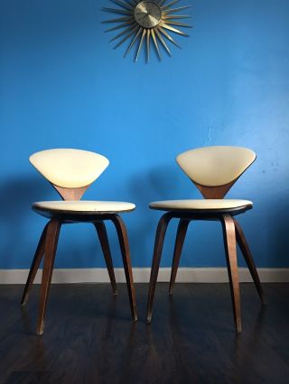 Norman Cherner Plycraft Chairs 1960’s,  Set Of 2 Mid Century Modern