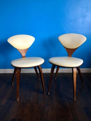 Norman Cherner Plycraft Chairs 1960’s,  Set of 2 Mid Century Modern 2