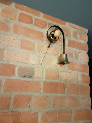 Vintage Butlers Servants Brass Call Bell.  Door Bell