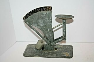 Vintage The Oakes MFG.  Co.  Galvanized Metal Egg Scale 2