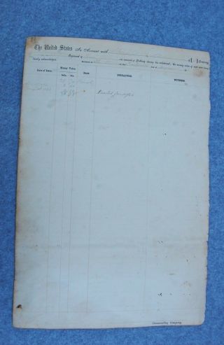 Civil War Document 1862 143 Regiment Pennsylvania Lingelter,  Farnham Gettysburg 8