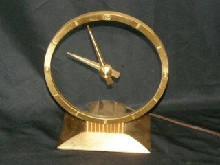 Vintage Jefferson Golden Hour Electric Clock 1960 