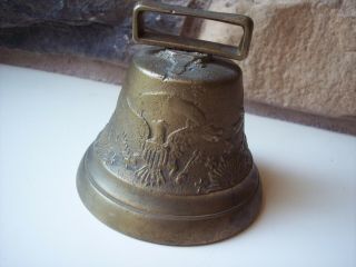 Us Army Camel Corp Us Cavalry Civil War Eagle Bell - Brass,  Engraved