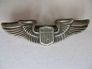 Sterling Wwii Usaaf Us Army Air Force Corps Pilot Wings Pin C Clasp