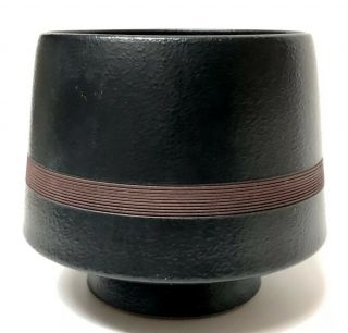 Japanese Studio Tea Bowl Tokoname Ware Japan Nakano Toen Ikebana Pottery Vase