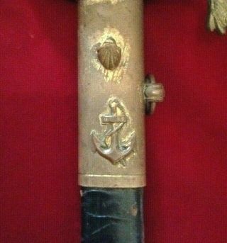 Extremely Rare Civil War Confederate Naval Officer ' s Sword 2