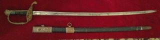 Extremely Rare Civil War Confederate Naval Officer ' s Sword 4