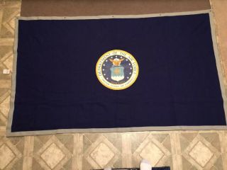 Air Force Vintage Felt Banner 84 " X 49” Post Wwii Era.  Founded 1946