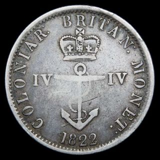 Lucernae British West Indies 1/4 De Dolar Legend British West Indies 1922