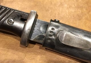 Matching 1942 jwh German WW2 bayonet 3