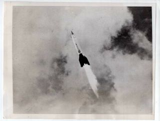 1947 Operation Sandy Launch V2 Rocket From Uss Midway News Photo