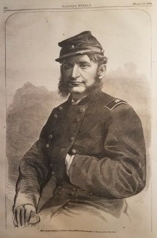 HARPER ' S WEEKLY COMPLETE BRIG.  GEN GEORGE A.  CUSTER BRADY COVER CIVIL WAR 1864 2