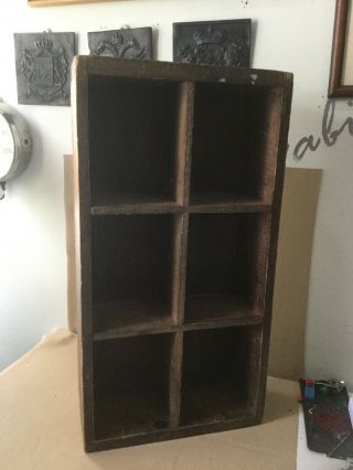 Vintage Rustic Hand Made Pine Pigeon Hole Storage Solution Dovetail Joints