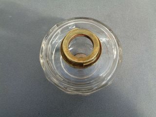 HINKS CUT GLASS OIL LAMP FONT WITH BAYONET FITTING PARTS SPARES 4