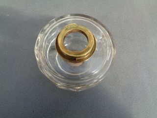 HINKS CUT GLASS OIL LAMP FONT WITH BAYONET FITTING PARTS SPARES 5