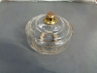 HINKS CUT GLASS OIL LAMP FONT WITH BAYONET FITTING PARTS SPARES 6