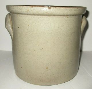 Antique 19th Century Cobalt Blue 1 gallon Blue Flower Stoneware Crock 6