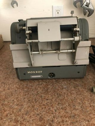 Vintage Antique Monroe Mechanical Adding Machine ($10 plus all costs) 2