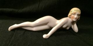 Antique Bisque Porcelain Bathing Beauty Figurine Doll 2617