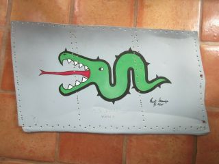 Bf - 109 me - 109 nose art flap signed warbird ww2 wwii aircraft skin me109 10