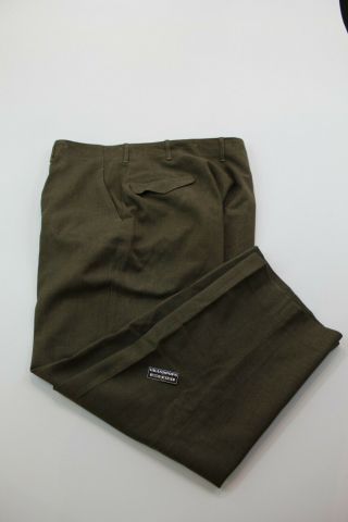 Post Ww2 U.  S.  Army Wool Field Pants Dated 1948 Size 38 X 31