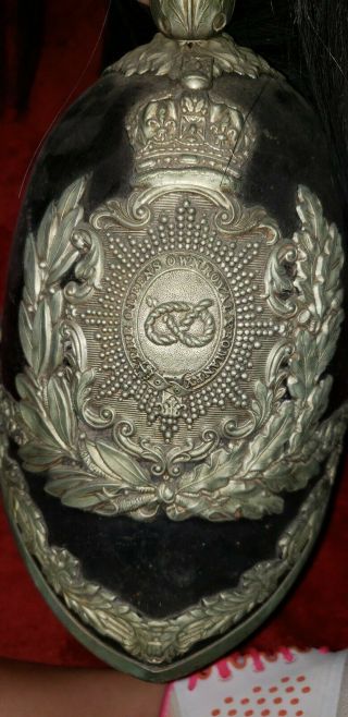 Staffordshire Queen Own Royal Yeomanry British Helmet 6