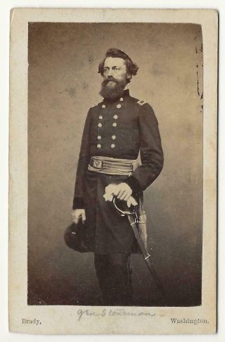 Civil War Cdv Union General George Stoneman By Brady