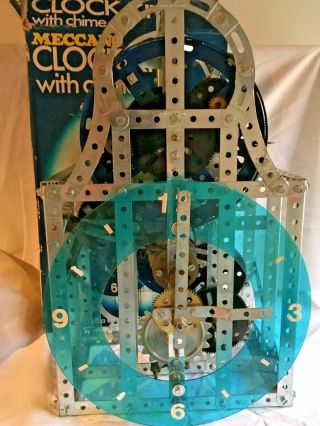 Vintage 1970’s Meccano Clock Kit No 2 With Box and Instructions 2