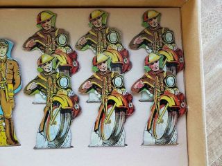 Marx Motorcycle Soldiers Of Fortune - Boxed 4