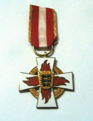German Fireman Medal,  Order,  Cross.  Baden - Wurtemberg.