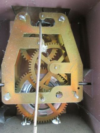 Vintage German Made DOG Moving Eyes J.  Engstler Novelty Clock 8