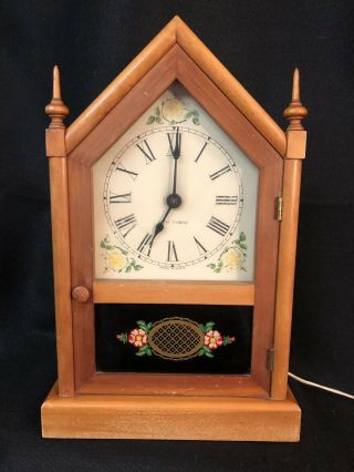 Vintage Seth Thomas Gothic Steeple Mantle Clock - Electric Non - U.  S.  A.