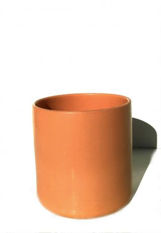 Mid Century Modern Gainey Ceramic Architectural Pink Planter