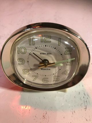 Vintage Westclox Baby Ben Alarm Clock.  Well Glow In The Dark