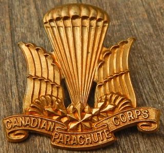 Canadian Parachute Corps Cap Badge Ww2 Paratrooper Special Forces