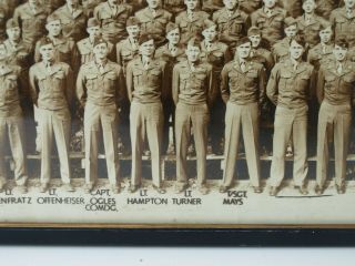 Vintage 1947 Framed Panoramic Photo US Military Co D 74th Training Fort Knox 4