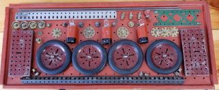 1900’s WOOD BOXED MECCANO SHIP/AUTO BUILDERS SET - THOUSANDS OF PARTS 2