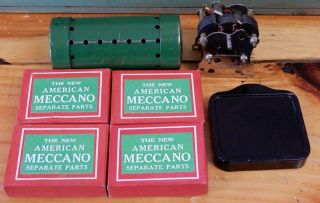 1900’s WOOD BOXED MECCANO SHIP/AUTO BUILDERS SET - THOUSANDS OF PARTS 7