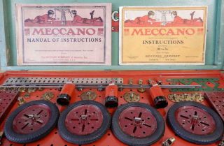 1900’s WOOD BOXED MECCANO SHIP/AUTO BUILDERS SET - THOUSANDS OF PARTS 9