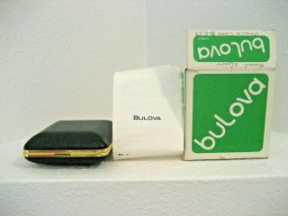 Vintage Bulova Travel Alarm Clock w/ Box & Instructions – LIKE 5