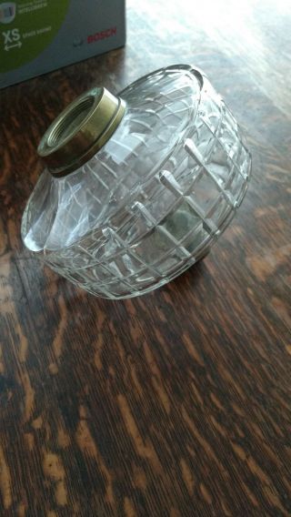 Victorian Cut Glass Oil Lamp Bowl