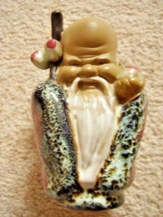 Chinese Clay Old Man Mudman Figurine - Ornament,  Old Man Shiwan