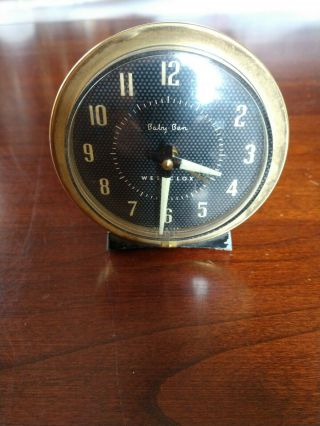 Vintage Baby Ben Westclox Alarm Clock