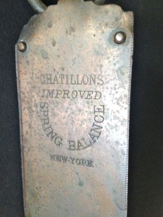 Large Vintage Antique Chatillons Improved Spring Balance York Scale