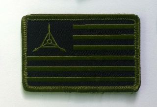 Triple Aught Design (tad Gear) Patch,  Velcro, .  Olive Green Usa Flag.