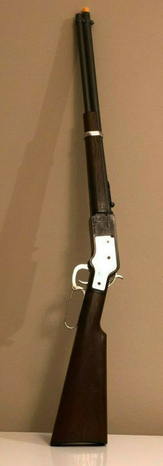 Vintage 1950s Mattell Winchester Carbine Lever Action Saddle Cap Gun Mattell Inc