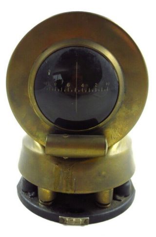 Wwii Japan Military Heavy Brass Direct Reading Magnetic Compass 15y364