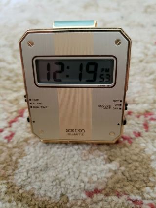 Vintage Seiko Travel / Alarm Mini Clock - Made In Japan