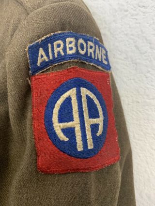 WW2 82nd Airborne Officers Uniform,  shirt & pants from Estate 3